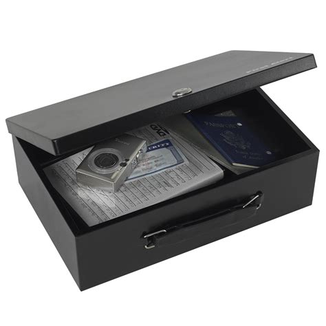 metal storage box with lock and key|lockable metal storage boxes containers.